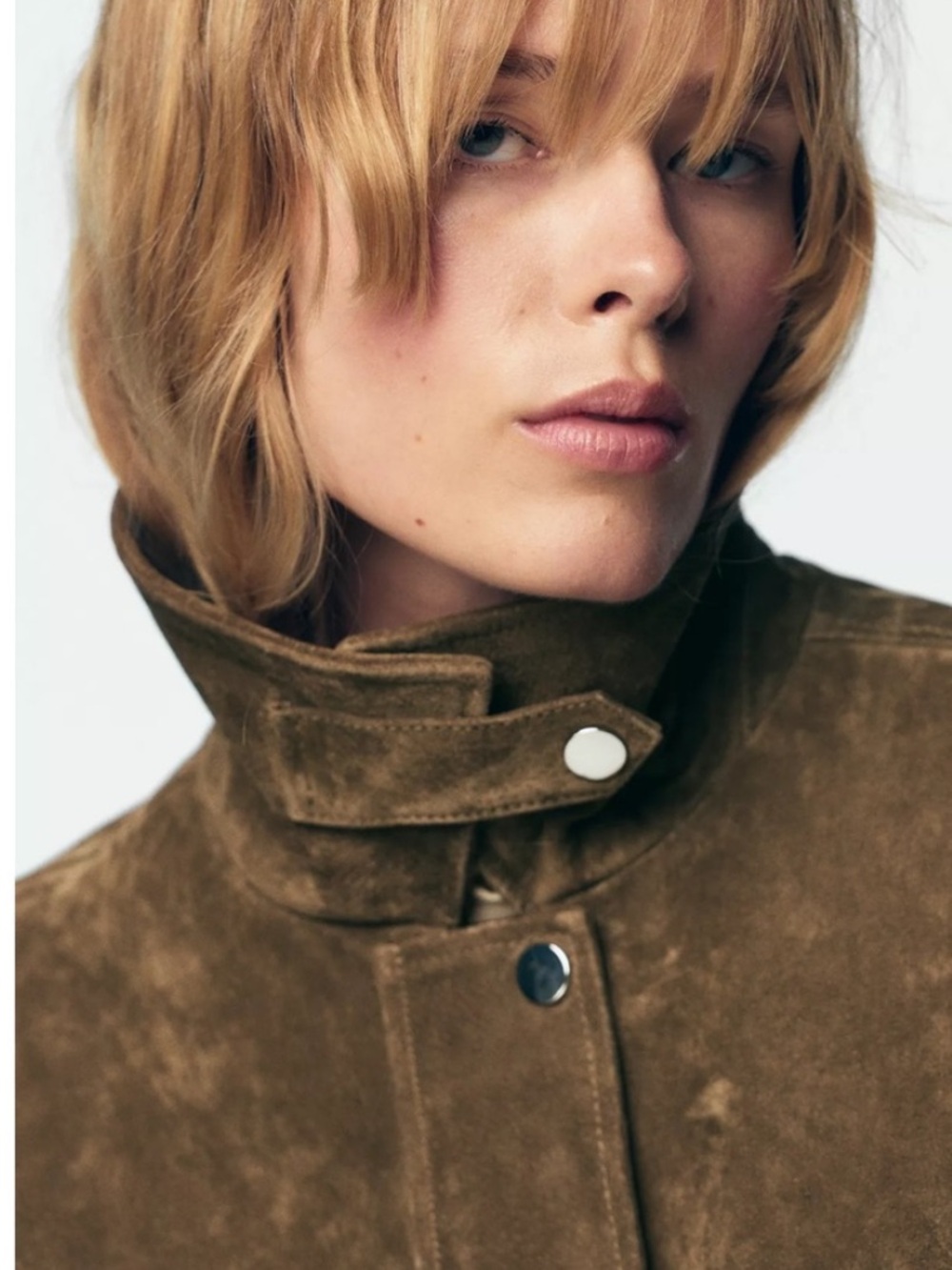 Zara NWT 100% leather bomber jacket 8073/253 - Picture 5 of 14